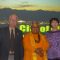 Just before the Ridgecrest City Council Hindu invocation, from left to right, are — Councilmember James Sanders, Mayor Daniel O. Clark, Hindu statesman Rajan Zed, Councilmember Lori Acton and Councilmember Steven P. Morgan.